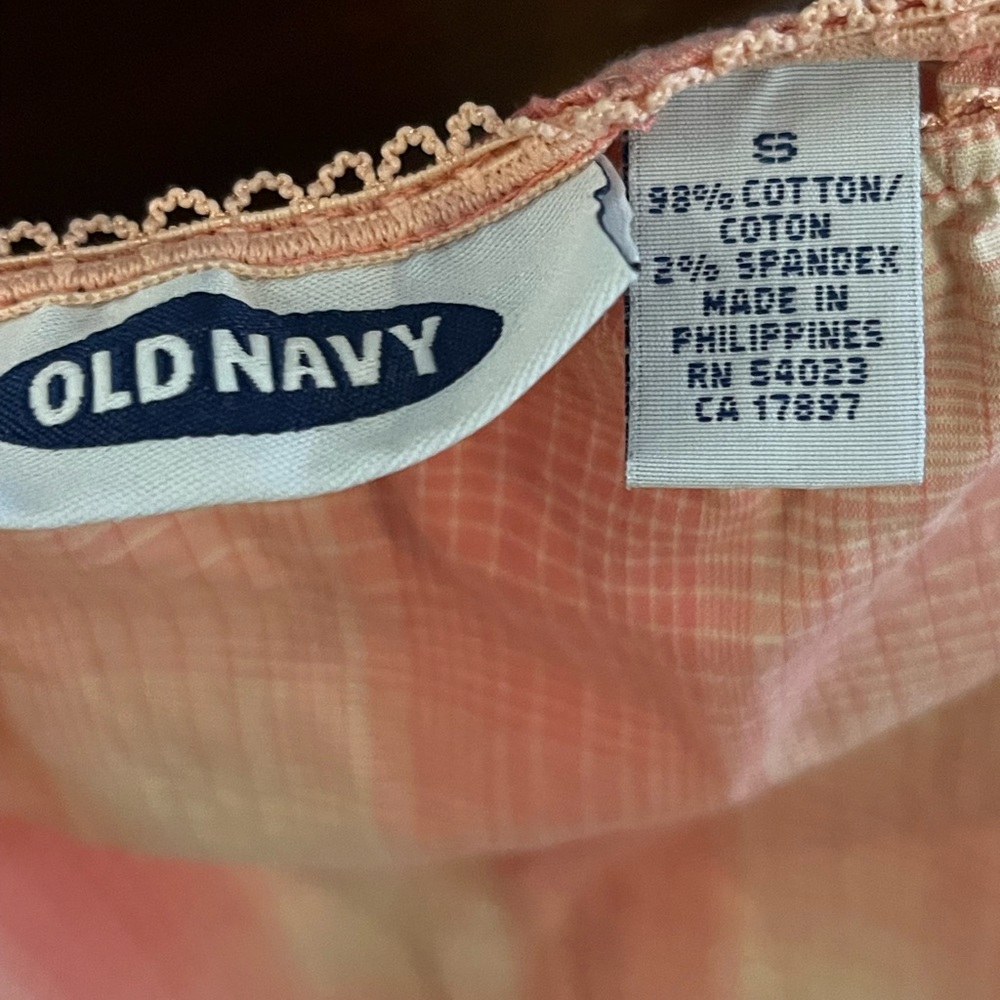 Old Navy Plaid pink colors skirt size Small